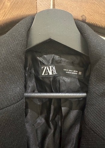 Siyah Zara Uzun Kadın Kaban - Görsel 2