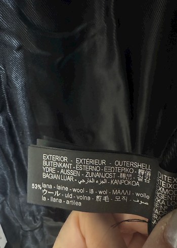 Siyah Zara Uzun Kadın Kaban - Görsel 5