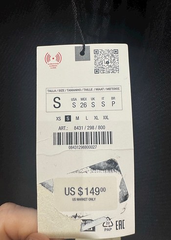 Siyah Zara Uzun Kadın Kaban - Görsel 3