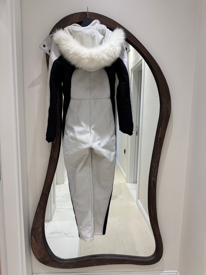 Topshop kadın beyaz kayak tulumu - Görsel 4