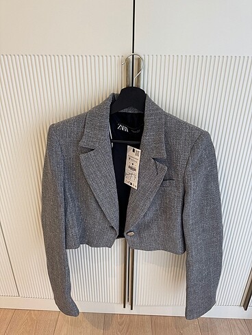 m Beden Zara crop blazer
