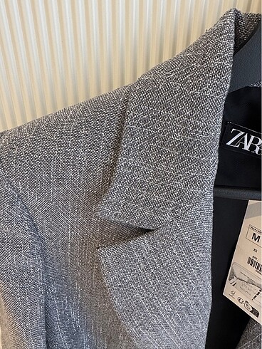 m Beden gri Renk Zara crop blazer