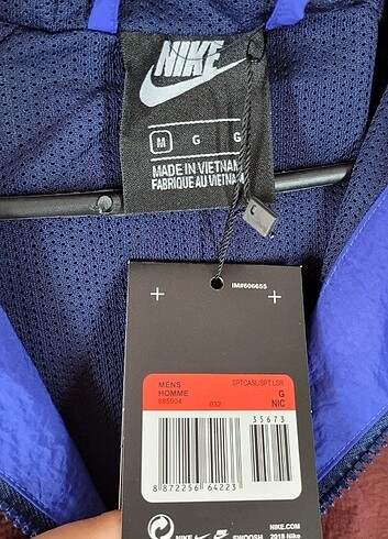 l Beden bordo Renk NIKE UNISEX YAGMURLUK