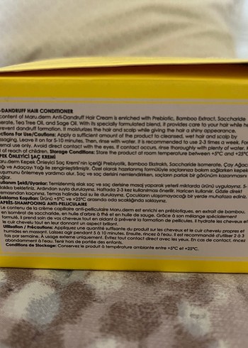 Maru-Derm Kepek Önleyici Saç Kremi - Görsel 3