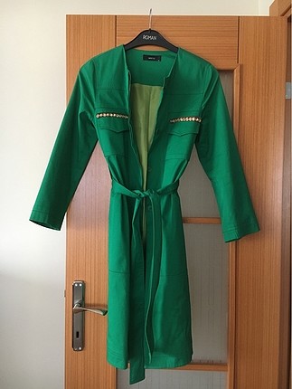 Yeşil ng style trençkot