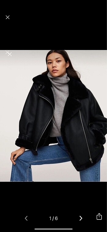 Mango biker ceket
