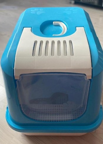 Mavi Kapaklı Kedi Tuvalet Kabı - Görsel 4