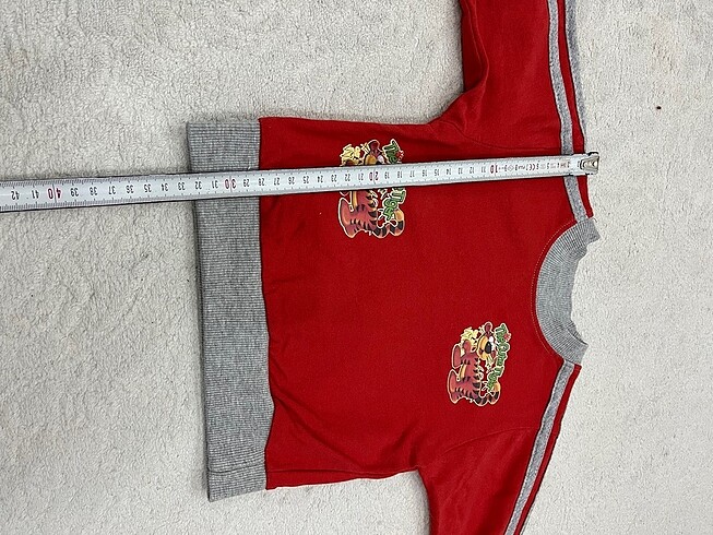 6-9 Ay Beden kırmızı Renk Eşofman Pijama Takımı