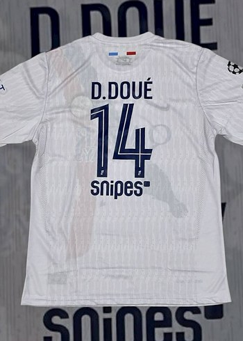 D.Doué Baskılı Beyaz Erkek Spor Tişörtü