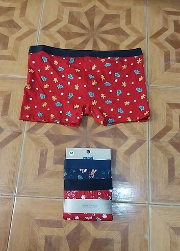 m Beden kırmızı Renk Mavi Boxer #Medium