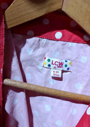 Kız Çocuk Kırmızı Puantiyeli Yağmurluk - Görsel 2