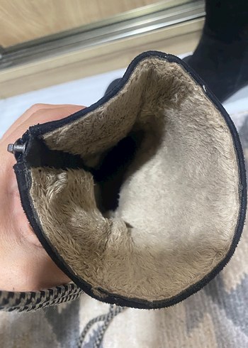 Siyah Süet Tokalı Kadın Bot - Görsel 5