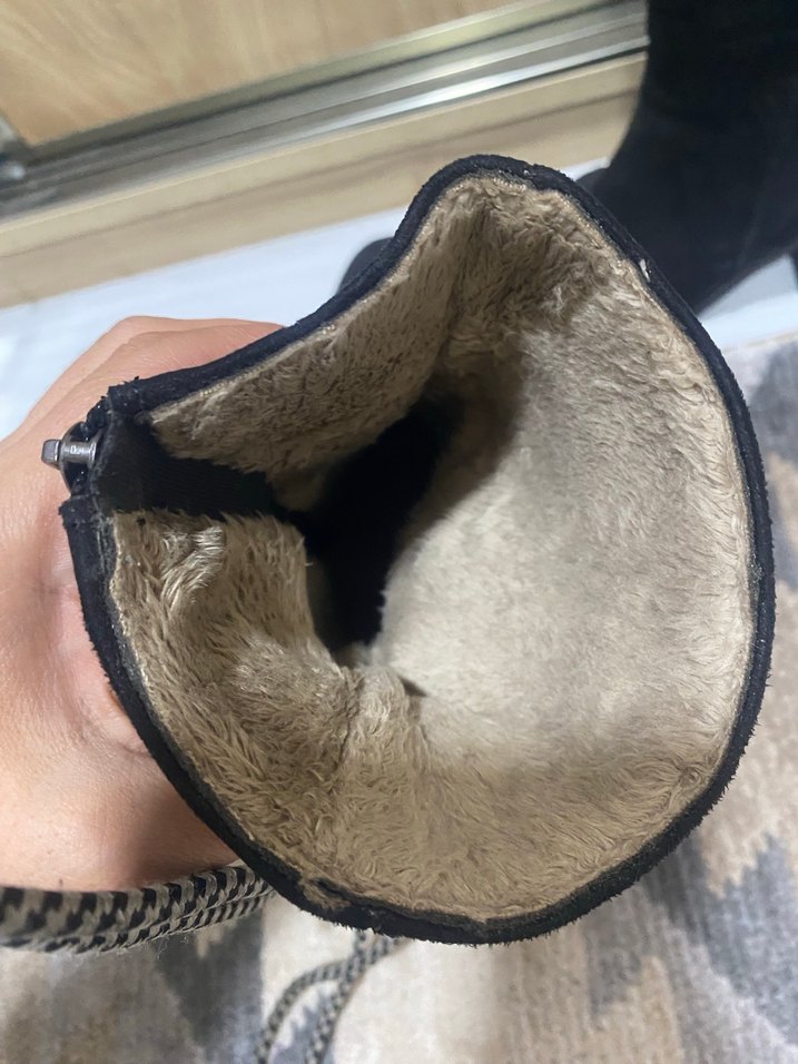 Siyah Süet Tokalı Kadın Bot - Görsel 5