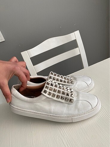 Shoes & More Shoes & more beyaz deri sneaker