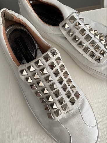 38 Beden Shoes & more beyaz deri sneaker