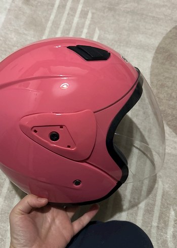 Pembe Parlak SWAY Motosiklet Kaskı - Görsel 2
