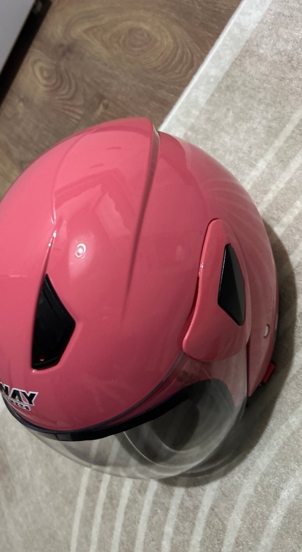 Pembe Parlak SWAY Motosiklet Kaskı - Görsel 3