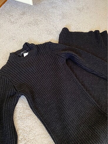 Zara midi boy triko elbise
