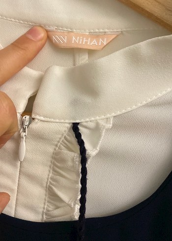 Uzun Siyah-Beyaz Gotik Kadın Elbise - Görsel 6