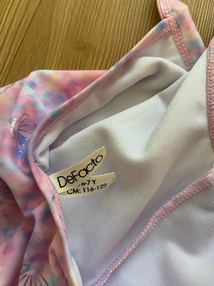 Kız Çocuk Pastel Renkli Tie-Dye Mayo - Görsel 3