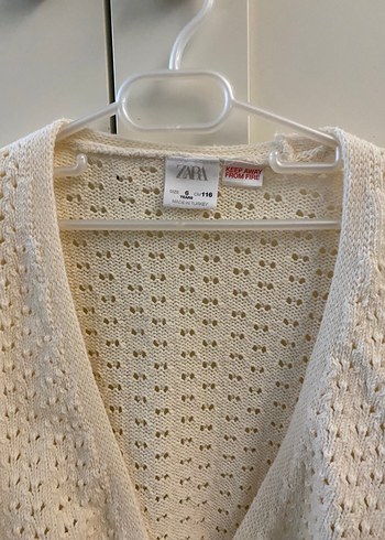 Kız Çocuk Beyaz Örgü Bolero - Görsel 2