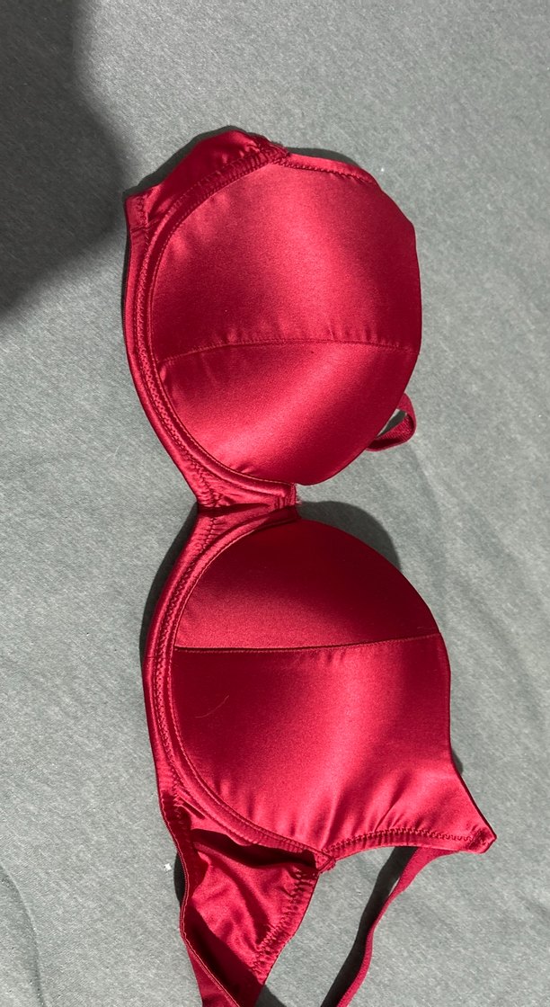 Parlak Kırmızı Minimalist Sütyen 90 B - Görsel 3