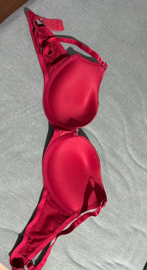 Parlak Kırmızı Minimalist Sütyen 90 B - Görsel 2