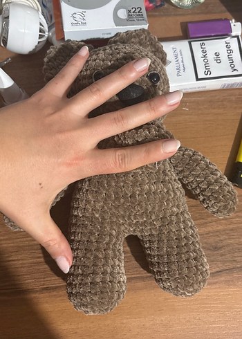 Kahverengi Kadife Peluş Ayıcık - Görsel 4