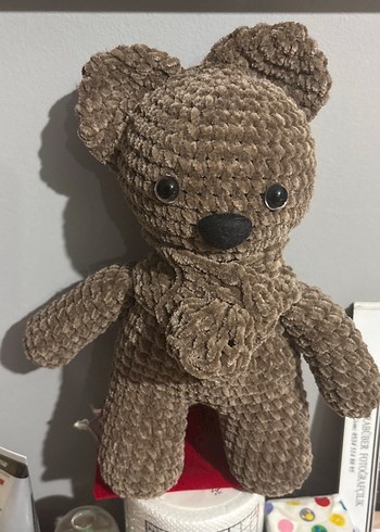 Kahverengi Kadife Peluş Ayıcık - Görsel 2