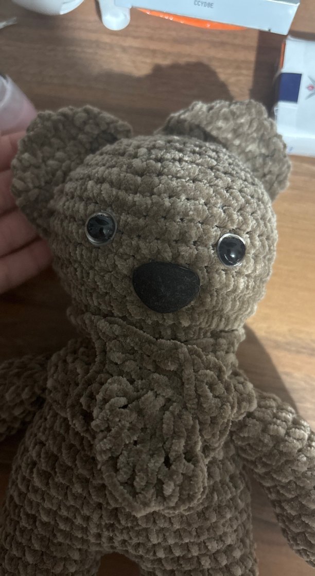 Kahverengi Kadife Peluş Ayıcık - Görsel 5