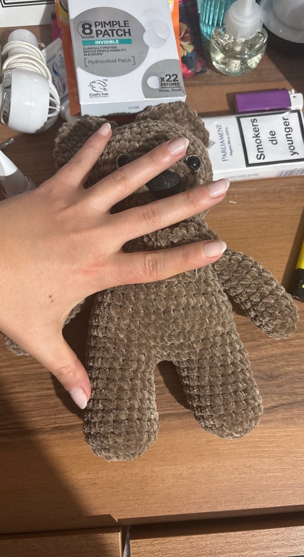 Kahverengi Kadife Peluş Ayıcık - Görsel 4