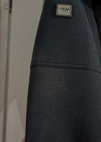 Fermuarlı Siyah Erkek Midi Mont - Görsel 4