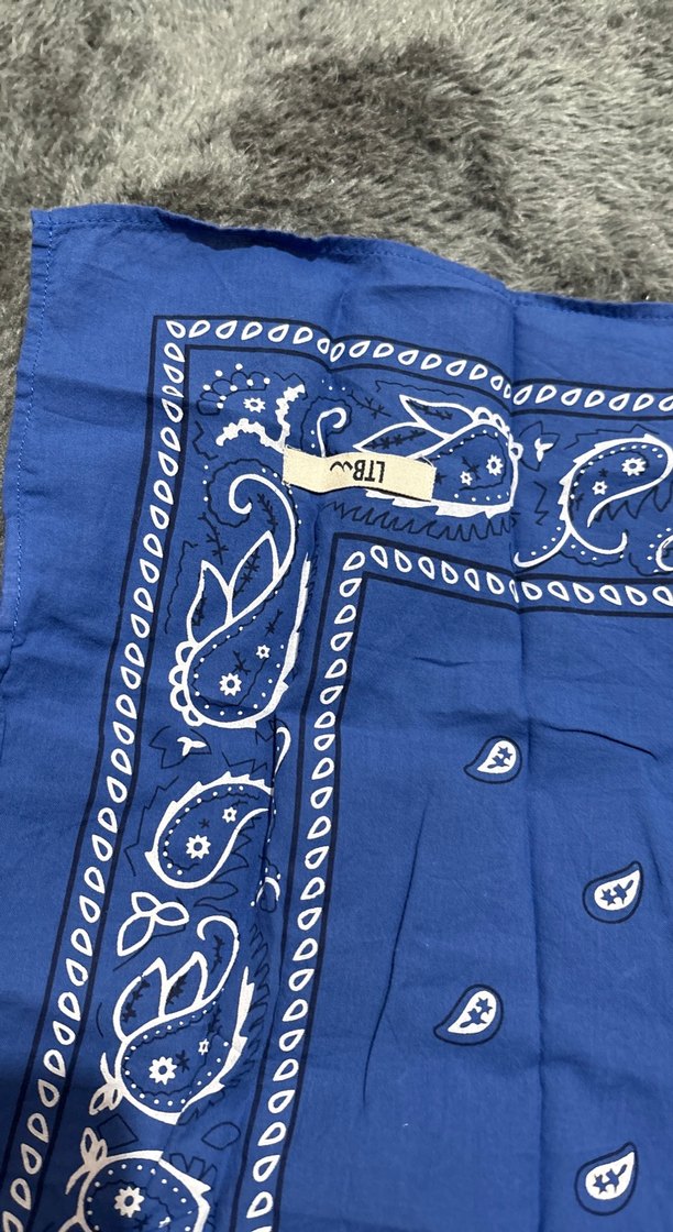 Koyu Mavi Kadın Bandana Eşarp - Görsel 3