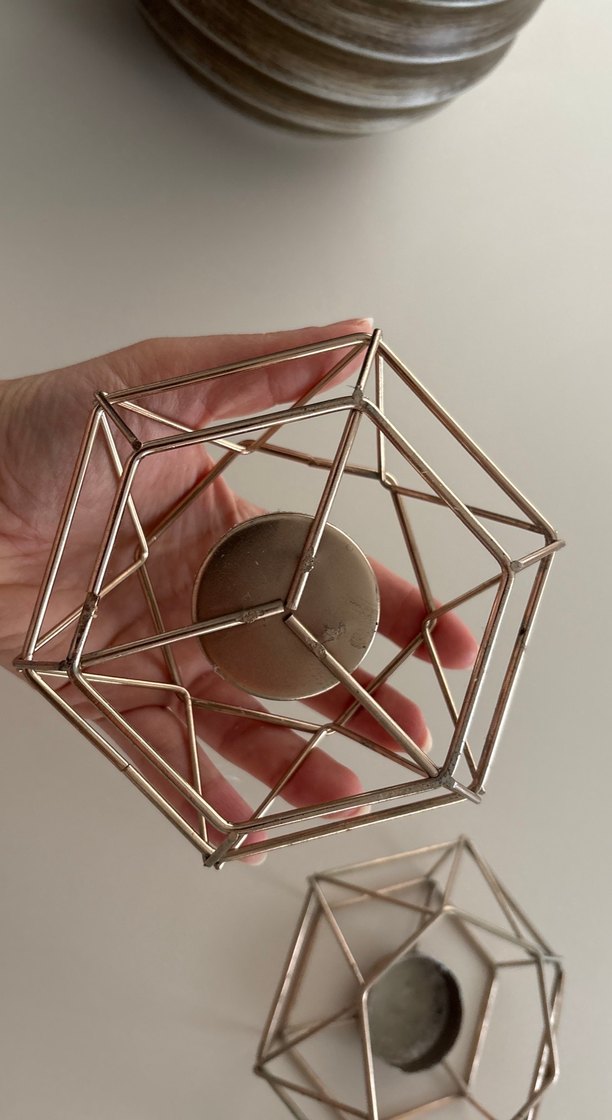 Geometrik Metal Mumluk Seti - Görsel 3