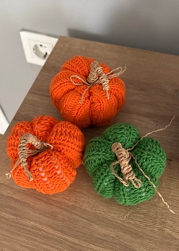 Renkli Örgü Kabak Dekorlar - Görsel 7