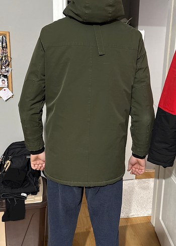 mavi erkek mont - Görsel 4