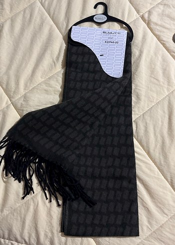 Uzun Siyah Erkek Atkı - Sokak Stili - Görsel 2