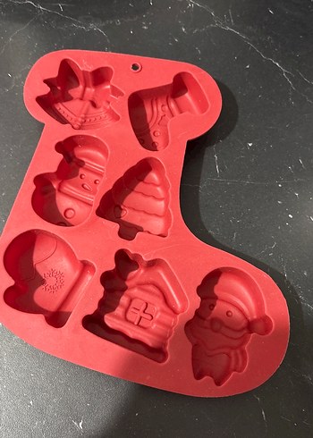 Kırmızı Yılbaşı Temalı Kek Kalıbı - Görsel 2