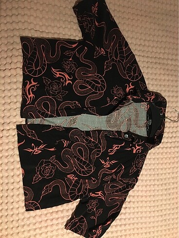 Bershka crop gömlek