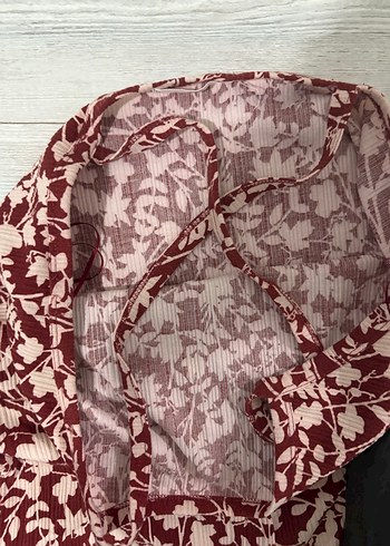 Bordo Bağcıklı Bohem Kadın Tulum - Görsel 4