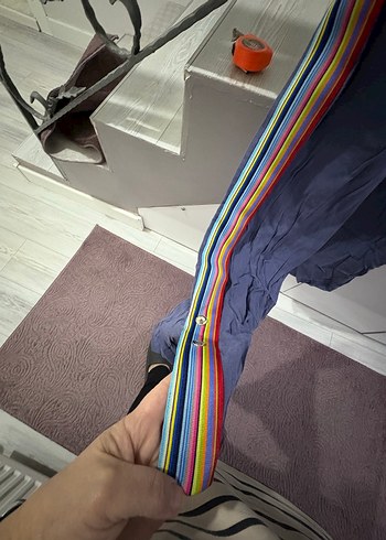 Kadın Çok Renkli V Yaka Uzun Tulum - Görsel 4