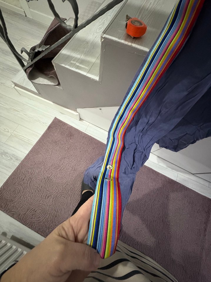 Kadın Çok Renkli V Yaka Uzun Tulum - Görsel 4