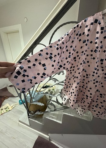 Düğmeli Loose Fit Pembe Bluz - Görsel 6