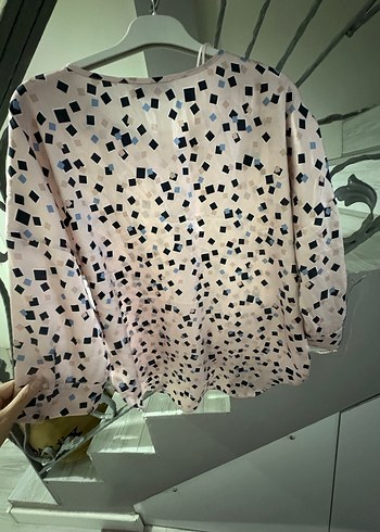 Düğmeli Loose Fit Pembe Bluz - Görsel 4