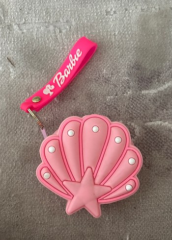 Pembe Barbie Deniz Kabuğu Anahtarlıklı cüzdan