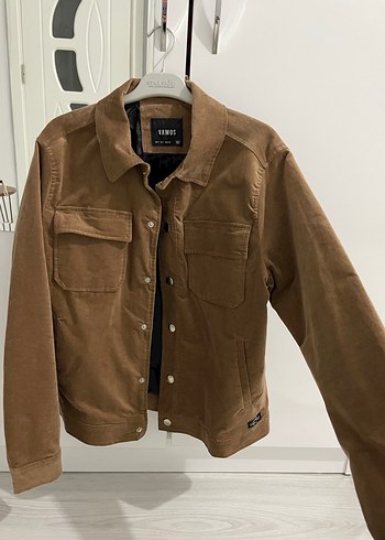 Düğmeli Kahverengi Süet Erkek Ceket - Görsel 2