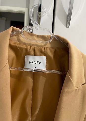 HENZA Bej Kadın Süet Blazer Ceket - Görsel 3