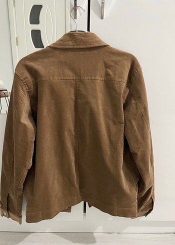 Düğmeli Kahverengi Süet Erkek Ceket - Görsel 4