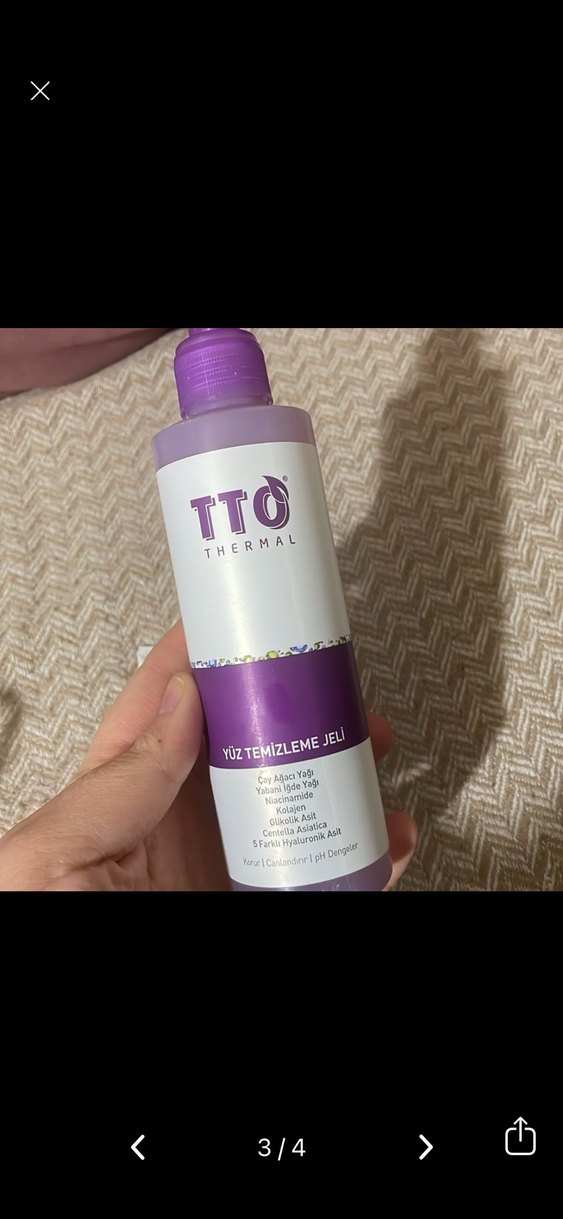 TTO Termal yüz yıkama jeli akneli rozali hasas ve yağlı ciltler - Görsel 3