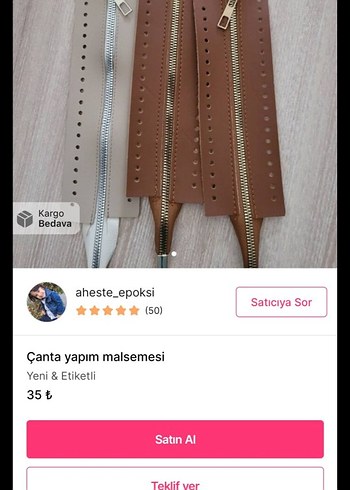  Beden Renkli Fermuarlı El İşi Kumaşlar
